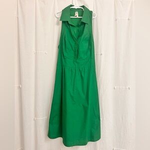 Maeve (Anthropology) Vibrant Green Midi Dress